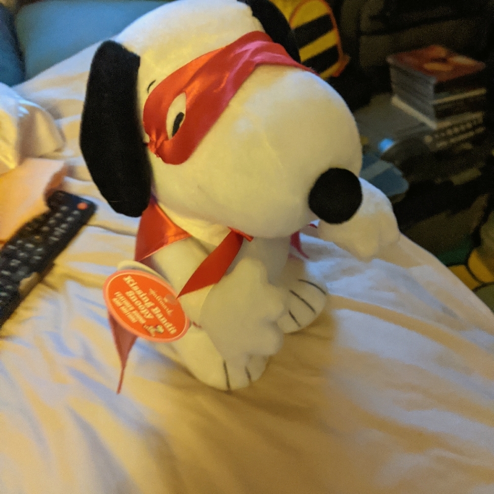 Kissing Bandit Snoopy 2010 Animated Plush